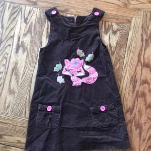 Girls corduroy dress sleeveless size 5